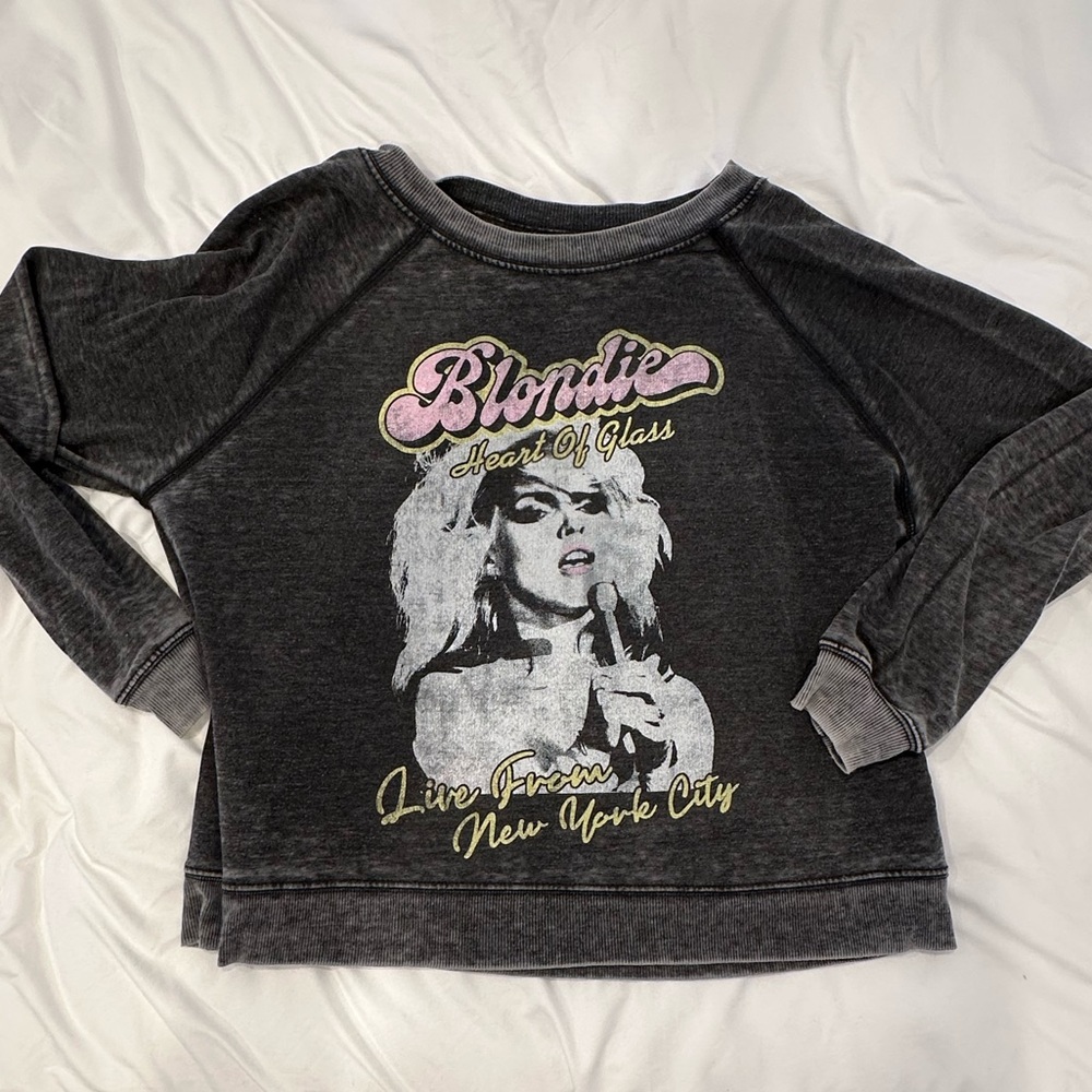 Recycled Karma Black Pink Blondie Sweatshirt